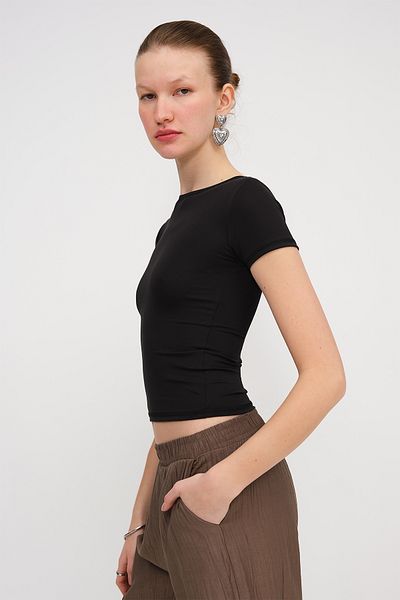 Addax Crew Neck Basic T-Shirt P0268