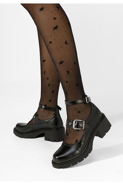 B T Shoes Pantofi cu toc gros Khalilah negri