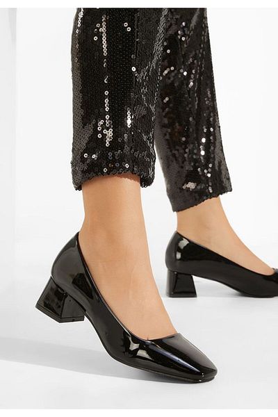 B T Shoes Pantofi Cu Toc Gros Lacuiti Arola V2