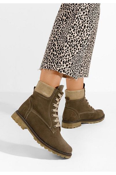 B T Shoes Pantonia V2 women's leather boots, brown