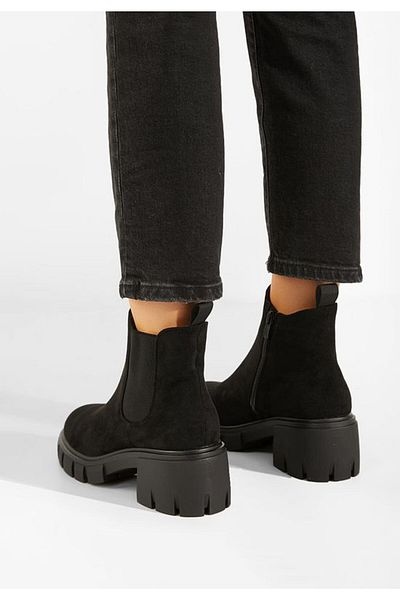 B T Shoes Black women's boots Alyona