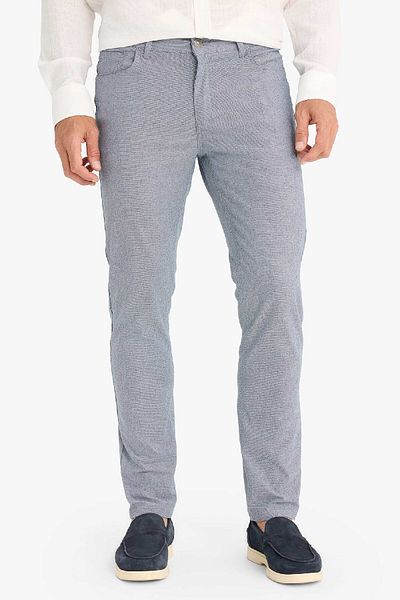 DeFacto Καλοκαιρινό παντελόνι Chino Canvas με υφή Slim Fit Slim Fit Skinny Leg με τσέπες T1055az25sp