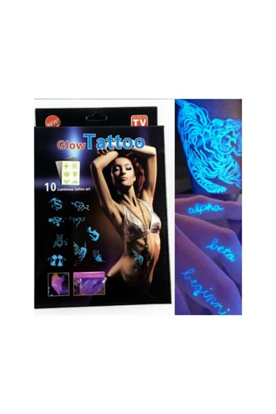 Generic Harmless Temporary Phosphorescent Tattoo Kit