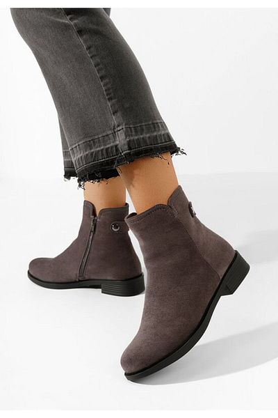 B T Shoes Women's gray boots Rimina