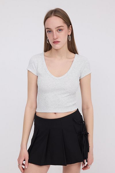 Addax V-Neck Crop T-Shirt P13870