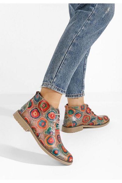 B T Shoes Women's leather boots Kalisa V14 multicolor