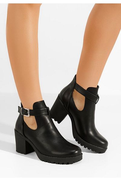 B T Shoes Ghete de toamna Nomaria V2 negre