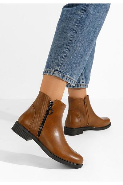 B T Shoes Ghete damă camel Derena