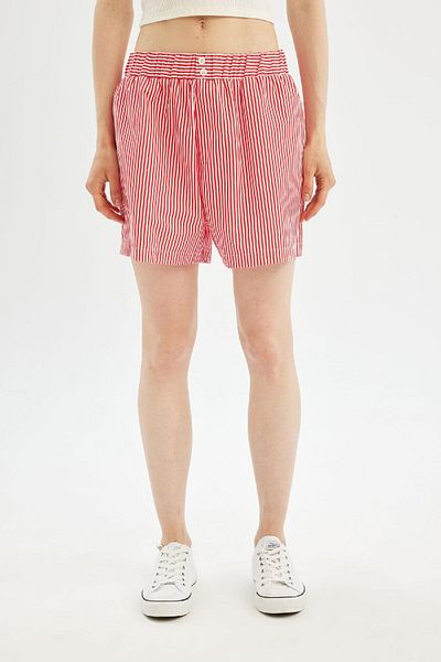 DeFacto Popeline-Shorts mit kurzem Bein – Regular Fit, normale Taille D3469AX24HS
