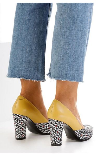 B T Shoes Pantofi Piele Maya Galbeni