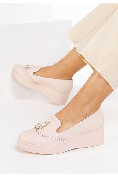 B T Shoes Pantofi casual cu platformă Olbia bej