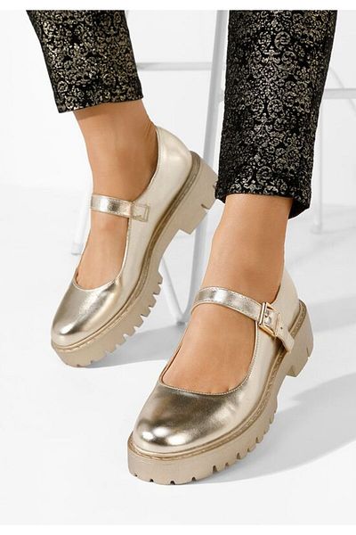 B T Shoes Orias women's casual shoes in gold