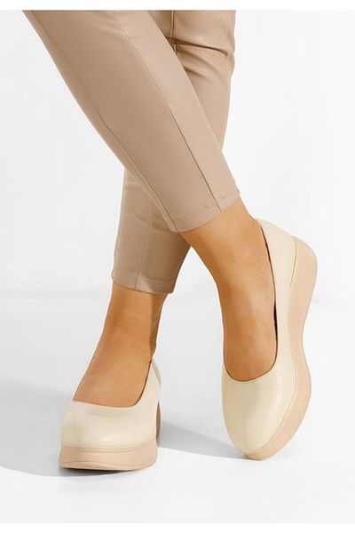 B T Shoes Pantofi cu platformă Cantoria bej