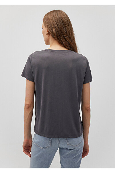 Mavi Anthracite Tencel Modal Basic T-Shirt - Regular Fit 1612692 -80106