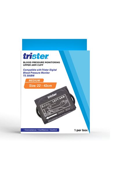 trister Blood Pressure Monitaring Underarm | Cuff Medium | Medium Size | 22-42 Cm | TS 305BM