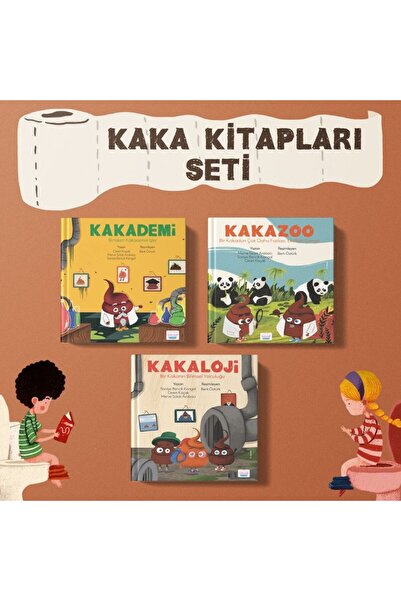 Turta Kitap Kaka Kitapları Seti - Kakaloji - Kakazoo - Kakademi -tuvalet Eğit...