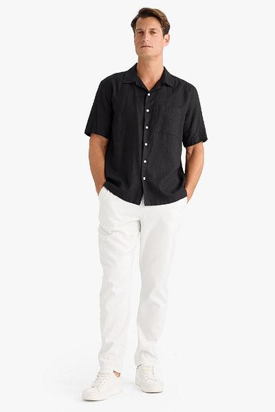 DeFacto Καλοκαιρινό παντελόνι Jogger Basic ίσιο με τσέπες Skinny Leg B4091AX25SP