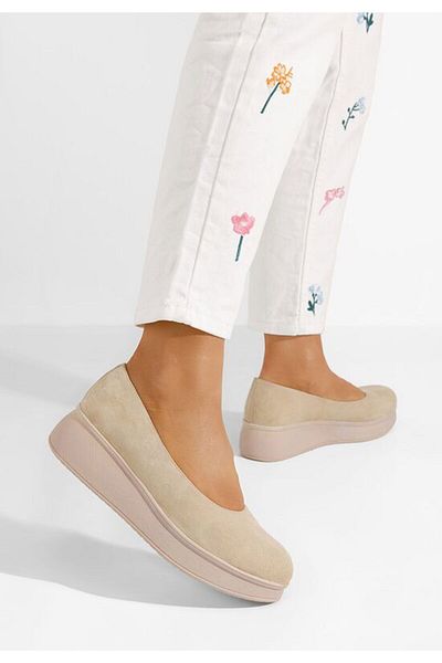 B T Shoes Pantofi cu platformă Cantoria V2 bej
