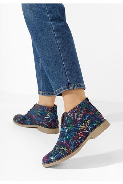 B T Shoes Women's leather boots Kalisa V11 multicolor