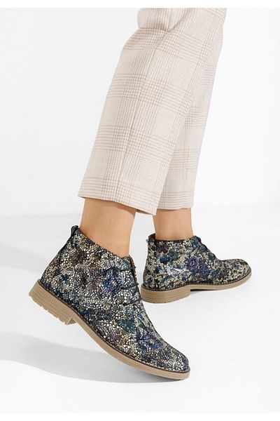 B T Shoes Women's leather boots Kalisa V13 multicolor