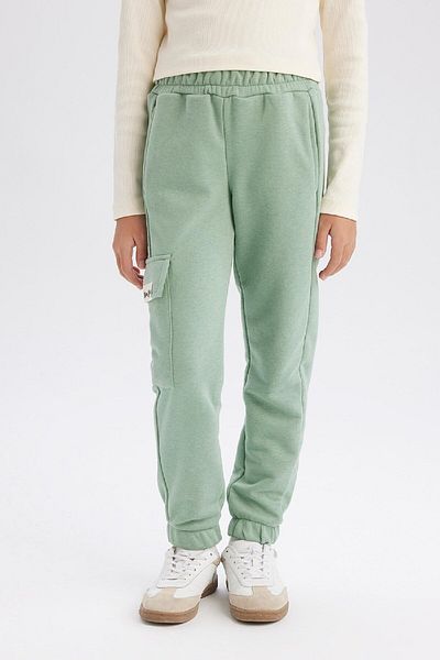 DeFacto Κορίτσια - Jogger Sweatpants με ελαστική μέση και τσέπες Cargo D2872A824WN