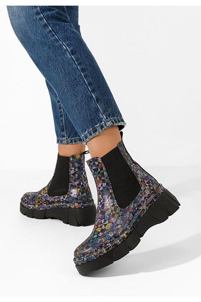 B T Shoes Ghete chelsea dama Avelyn V5 multicolore