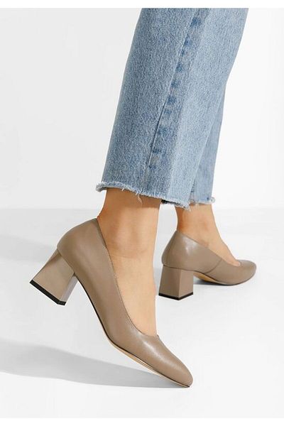 B T Shoes Pantofi Dama Piele Rianne Kaki