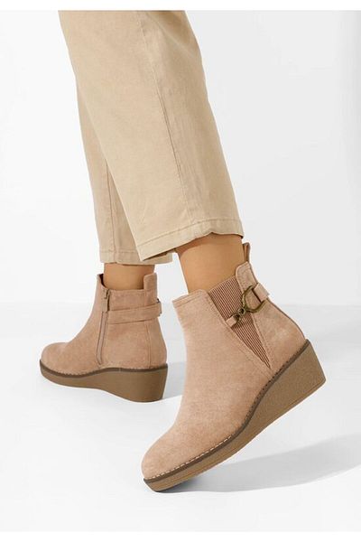 B T Shoes Ghete cu platforma Sherilyne kaki