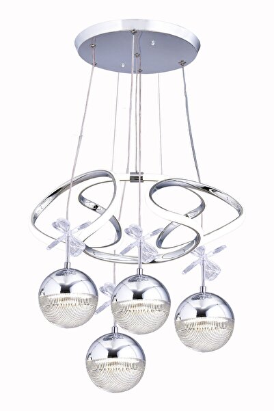 Genel Markalar NAPOLİ 4 TOP ACİL KİTLİ LED AVİZE KROM