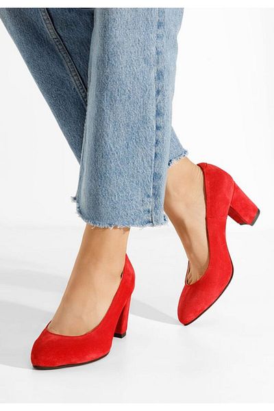 B T Shoes Women's Shoes Natural Leather Sienna Red
