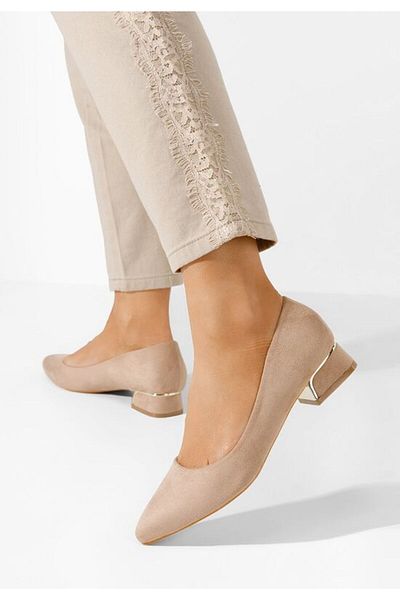 B T Shoes Pantofi Cu Toc Mic Lexie Kaki