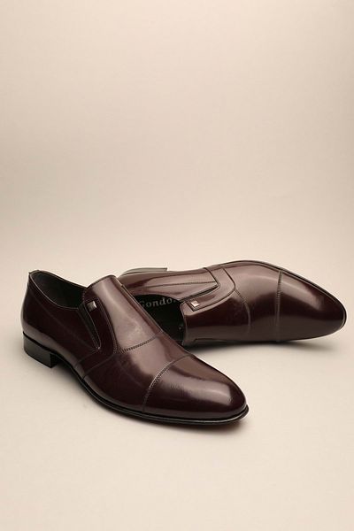 Gondol Bărbați din piele naturală Clasic Claret Red 42 ttx.118
