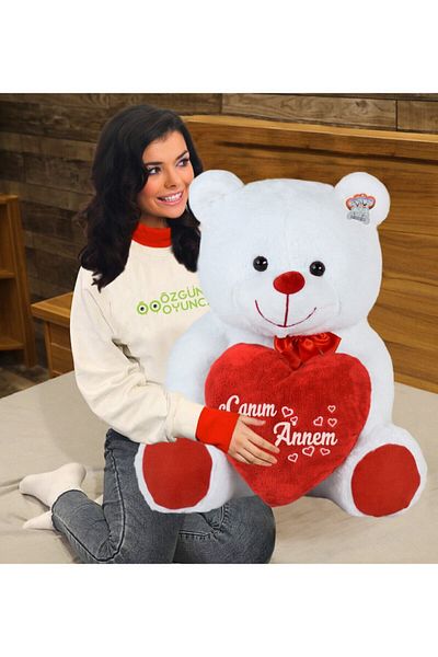 Özgüner Oyuncak 100 Cm I Love You Large Teddy Bear with Heart (100% Domestic)