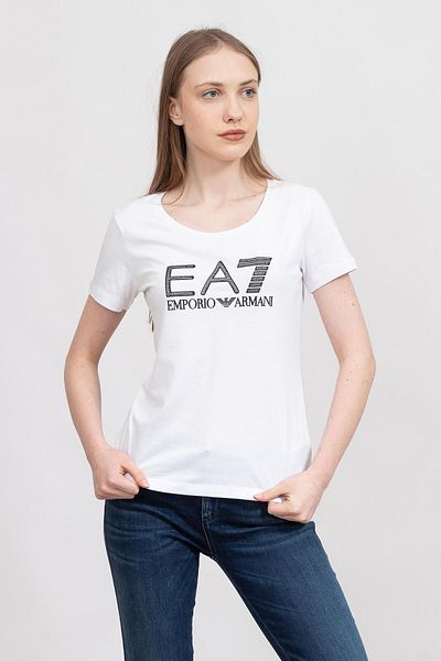 EA7 Γυναικείο T-Shirt με Ριχτό Λαιμό