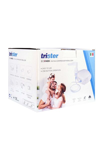 trister Econeb Piston Compressor Nebulizer, Nebulization Rate 0.35 Ml/Min : AP12003A