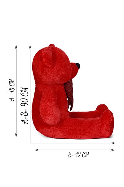 ÖZGÜNER 90 cm Wide 100% Domestic Bow Tie Teddy Bear