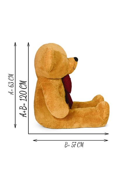 Pababo 120 Big Teddy Bear with Bow Tie (100% Local)
