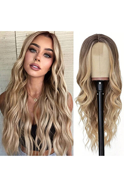 Afrodit Giyim شعر مستعار روس بني محمر ذهبي أصفر أومبير تول