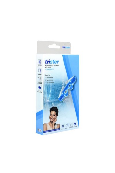 trister قناع عين من الخرز البارد/الساخن، متوسط الحجم، آمن للاستخدام في الميكروويف: TS-599HCB-EY-M