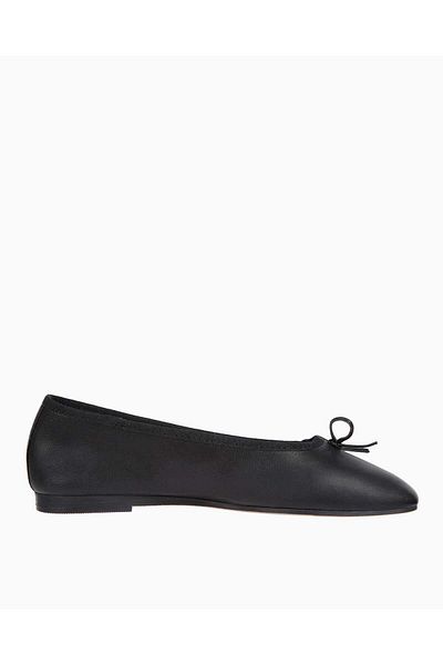 Tommy Hilfiger Női bőr lapos balerina fekete balerina FW0FW08355-BDS