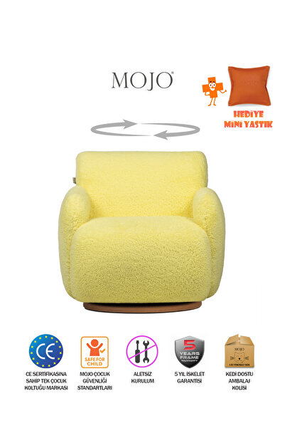 MOJO Mango Twist Dönen Ayaklı Çocuk Koltuğu Sarı