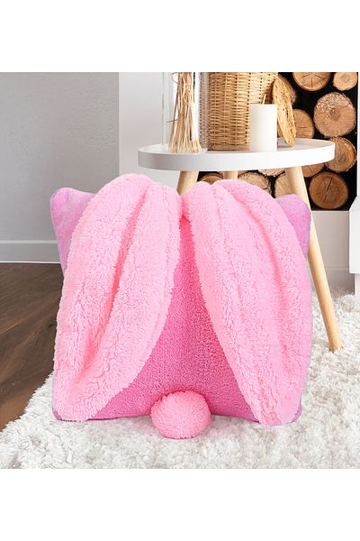 Özgüner Oyuncak Pabtex Decorative Rabbit Ear Throw Pillow - Soft and Comfortable