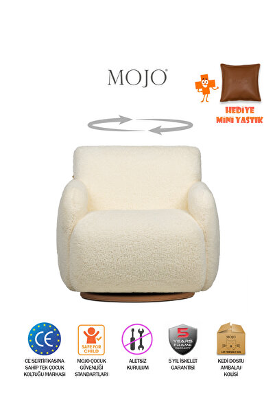 MOJO Mango Twist Dönen Ayaklı Çocuk Koltuğu Krem