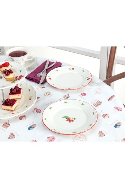 Madame Coco Kirsche 6-teiliges Kuchenteller-Set