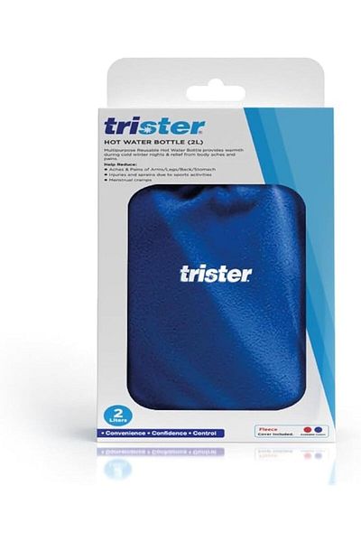 trister Hot Water Bottle 2Ltr Wt Cvr:Blue -TS 513WBC