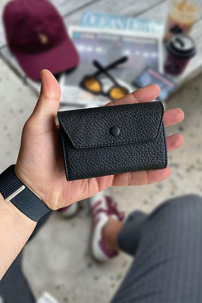 LETERRA GENUINE LEATHER ACCORDION CARD HOLDER