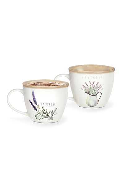 Madame Coco Lavendel Plaine 2-teiliges Tassenset