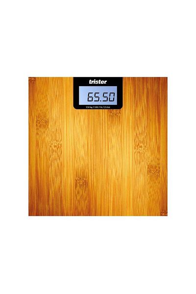trister Wooden Weight Measuring Scale With Backlit Display - 180Kg/360 Lbs : TS-415BS-W