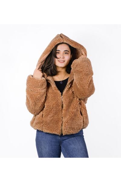 Pababo Oversize Astarlı Peluş Mont Yüksek Kalite