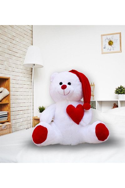Özgüner Oyuncak Dear Sleepy 80 cm Red Padded Plush Teddy Bear (100% Domestic)